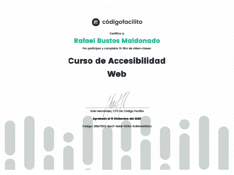 Curso de accesibilidad en web