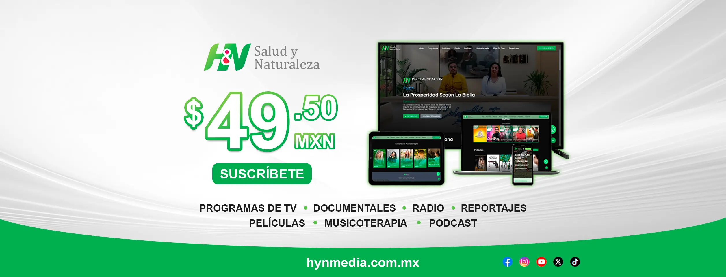 Diseño de promocionales de H&N Salud y Naturaleza diseñado por RAFA3LBM