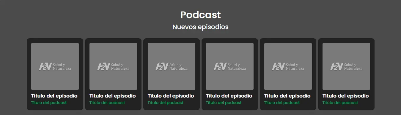 Captura de pantalla de la Primera versión de H&N Salud y Naturaleza Diseño por RAFA3LBM